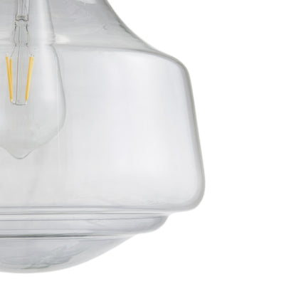 Ophelia Smoke Grey Glass Pendant Pendants TriadCommerceInc   