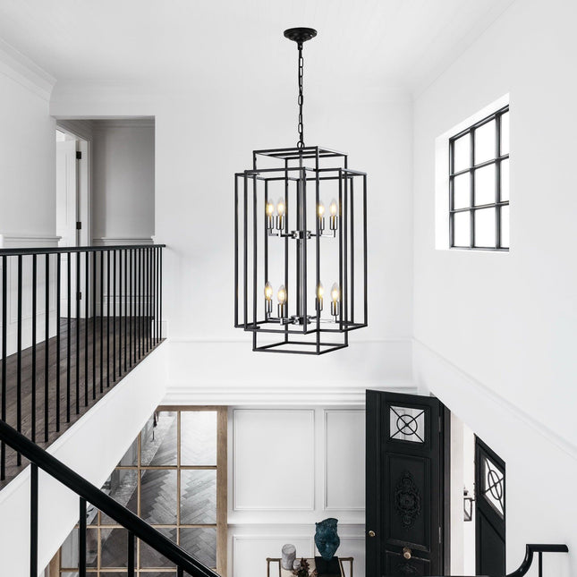Stellar 8-Light Industrial Farmhouse Lantern Pendant Pendants TriadCommerceInc   