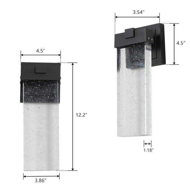 Isadora Crystal Wall Lights: Luxury Outdoor LED Duo outdoor wall lighting TriadCommerceInc