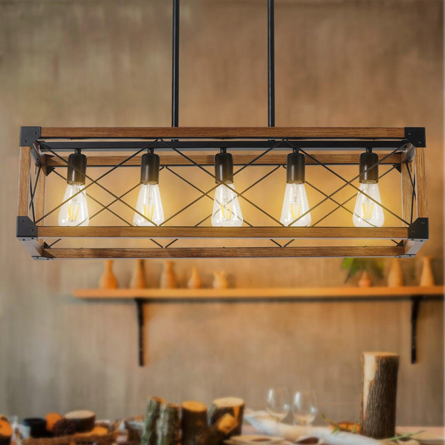 Harmonique 5-Light Rustic Farmhouse Chandelier Home Decor > Lighting > Ceiling Lights > Chandelier TriadCommerceInc