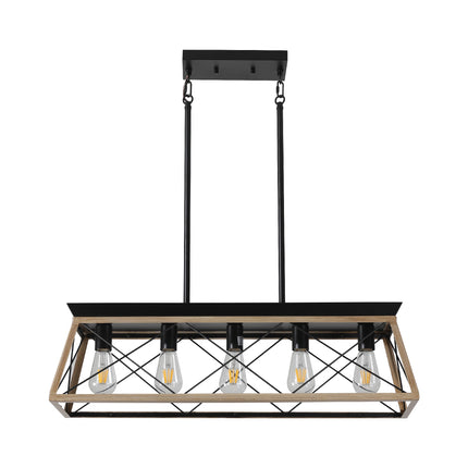 Aurelia Oak & Iron Farmhouse Chandelier Home Decor > Lighting > Ceiling Lights > Chandelier TriadCommerceInc