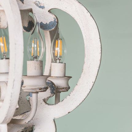 Baroda Antique Wood Curved Chandelier Home Decor > Lighting > Ceiling Lights > Chandelier TriadCommerceInc