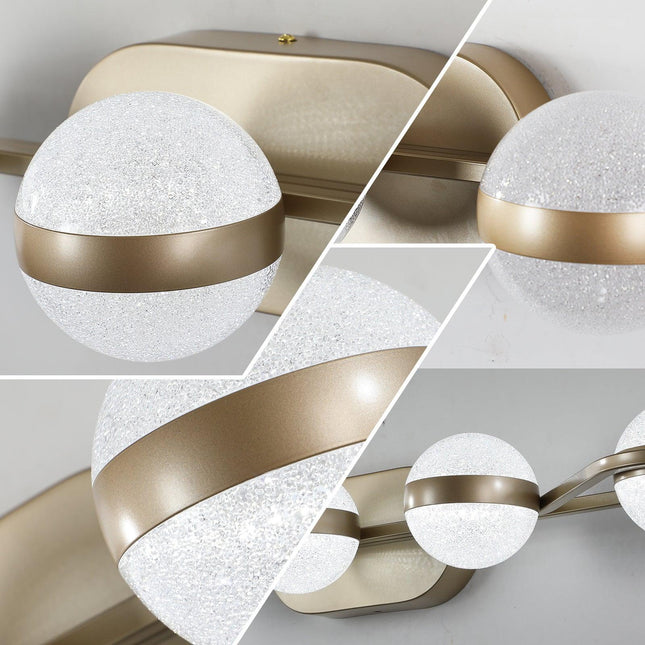 Champagne Gold LED Vanity Light Vanity Lighting TriadCommerceInc   
