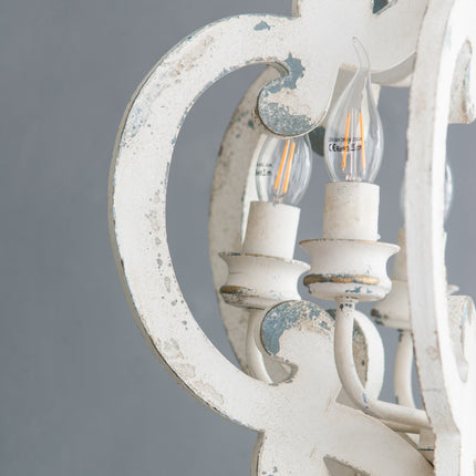 Baroda Antique Wood Curved Chandelier Home Decor > Lighting > Ceiling Lights > Chandelier TriadCommerceInc