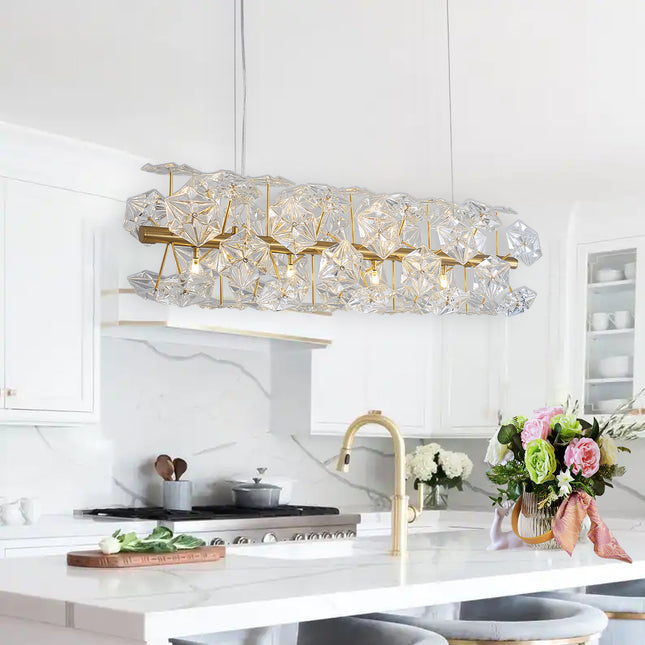 Modern cylindrical crystal chandelier Home Decor > Lighting > Ceiling Lights > Chandelier TriadCommerceInc