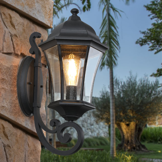 LED Retro Wall Lamp outdoor wall lighting TriadCommerceInc matte black  