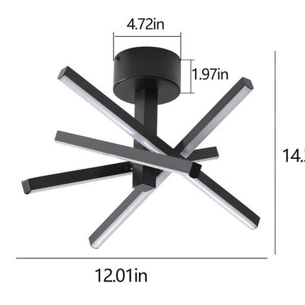 LED Semi Flush Mount Ceiling lamp Home Decor > Lighting > Ceiling Lights > Chandelier TriadCommerceInc