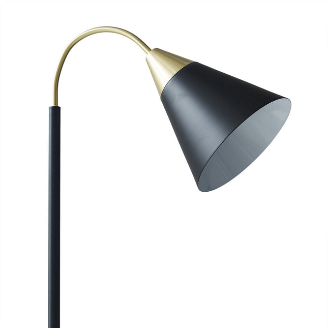 Arched Metal Floor Lamp with Chimney Shade Floor Lamps TriadCommerceInc   