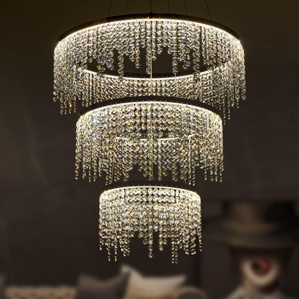 Fancy hanging crystal chandelier Home Decor > Lighting > Ceiling Lights > Chandelier TriadCommerceInc