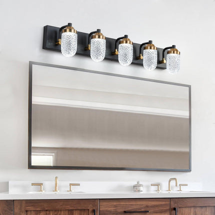 Vanity Lights With 5 LED Bulbs Vanity Lighting TriadCommerceInc