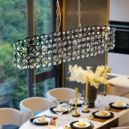 Champagne Gold Oval Crystal chandelier Home Decor > Lighting > Ceiling Lights > Chandelier TriadCommerceInc