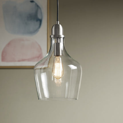 Auburn Bell Shaped Glass Pendant Pendants TriadCommerceInc   