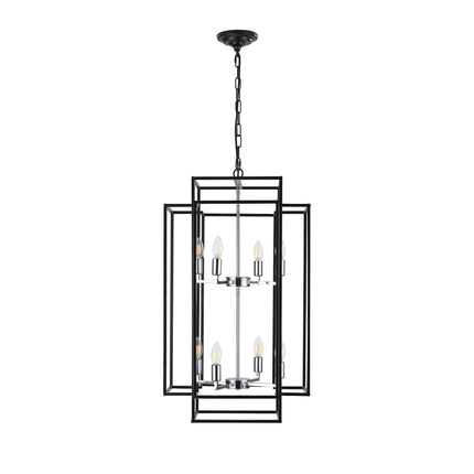 Stellar 8-Light Industrial Farmhouse Lantern Pendant Pendants TriadCommerceInc   