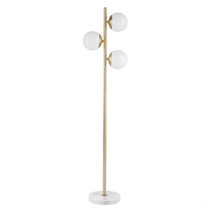 Holloway 3-Globe Floor Lamp Marble Base Floor Lamps TriadCommerceInc   