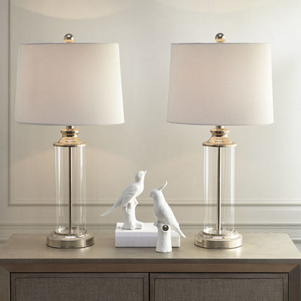 Clarity Glass Cylinder Table Lamp Table Lamps TriadCommerceInc   
