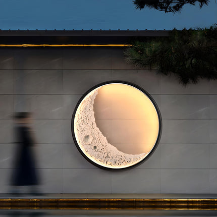 Luna 3D Moon Wall Lamp outdoor wall lighting TriadCommerceInc   