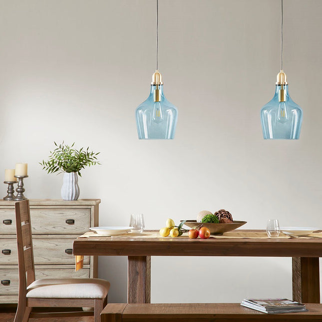 Bell Shaped Glass Pendant Pendants TriadCommerceInc   