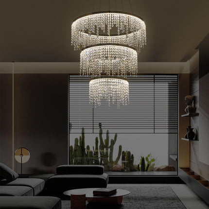 Fancy hanging crystal chandelier Home Decor > Lighting > Ceiling Lights > Chandelier TriadCommerceInc