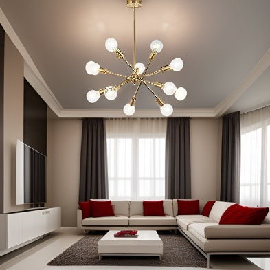 Modern Sputnik Brass Chandelier Home Decor > Lighting > Ceiling Lights > Chandelier TriadCommerceInc
