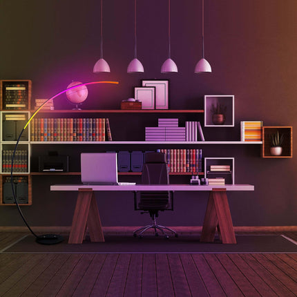 RGBW Modern Curve Floor Lamp | New Version Floor Lamps TriadCommerceInc