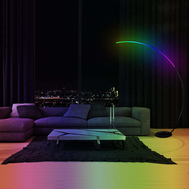 RGBW Modern Curve Floor Lamp | New Version Floor Lamps TriadCommerceInc
