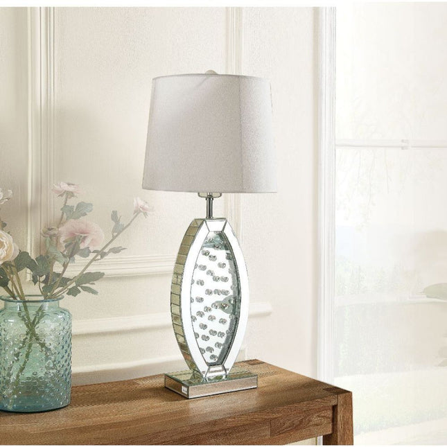 Nysa Table Lamp in Mirrored Crystals Table Lamps TriadCommerceInc Default Title