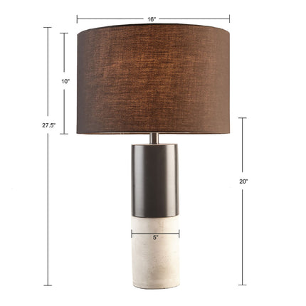 Fulton Concrete Table Lamp Table Lamps TriadCommerceInc   