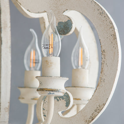 Baroda Antique Wood Curved Chandelier Home Decor > Lighting > Ceiling Lights > Chandelier TriadCommerceInc