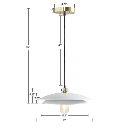 Saben Gold Mid-Century Double Disc Pendant Home Decor > Lighting > Ceiling Lights > Pendant Lights TriadCommerceInc