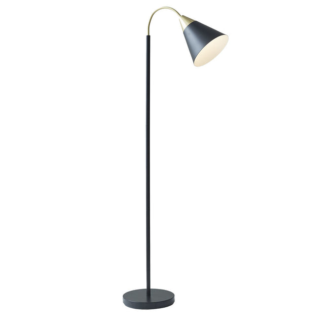 Arched Metal Floor Lamp with Chimney Shade Floor Lamps TriadCommerceInc   