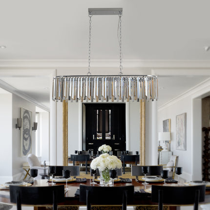 Modern Oval Crystal Chandelier – Luxury Ceiling Light with K9 Crystals for Dining or Living Room Home Decor > Lighting > Ceiling Lights > Chandelier TriadCommerceInc