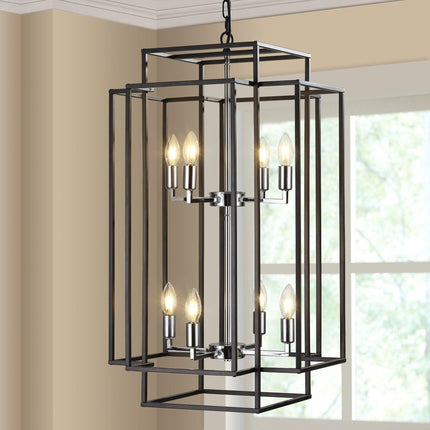 Stellar 8-Light Industrial Farmhouse Lantern Pendant Pendants TriadCommerceInc Default Title