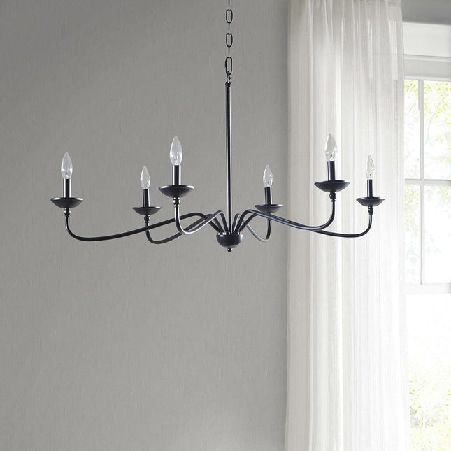 Brighton Farmhouse Metal Chandelier Home Decor > Lighting > Ceiling Lights > Chandelier TriadCommerceInc