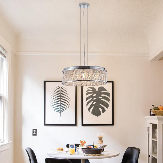 Astral Elegance Crystal Flush Mount Pendant Home Decor > Lighting > Ceiling Lights > Chandelier TriadCommerceInc as Pic