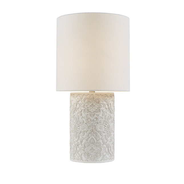 Ashbourne Embossed Table Lamp Table Lamps TriadCommerceInc   