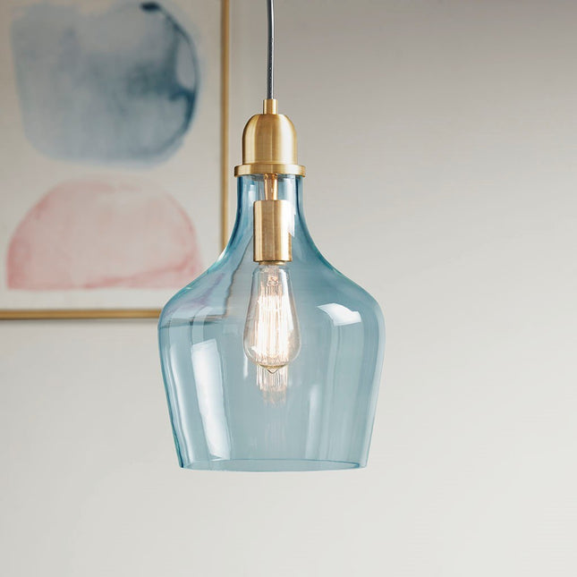 Bell Shaped Glass Pendant Pendants TriadCommerceInc   