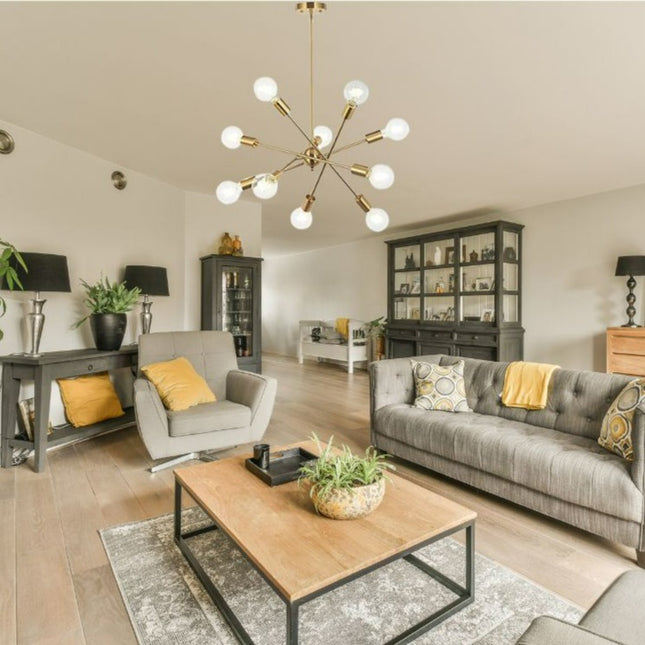 Modern Sputnik Brass Chandelier Home Decor > Lighting > Ceiling Lights > Chandelier TriadCommerceInc