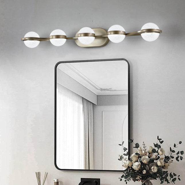 Champagne Gold LED Vanity Light Vanity Lighting TriadCommerceInc   