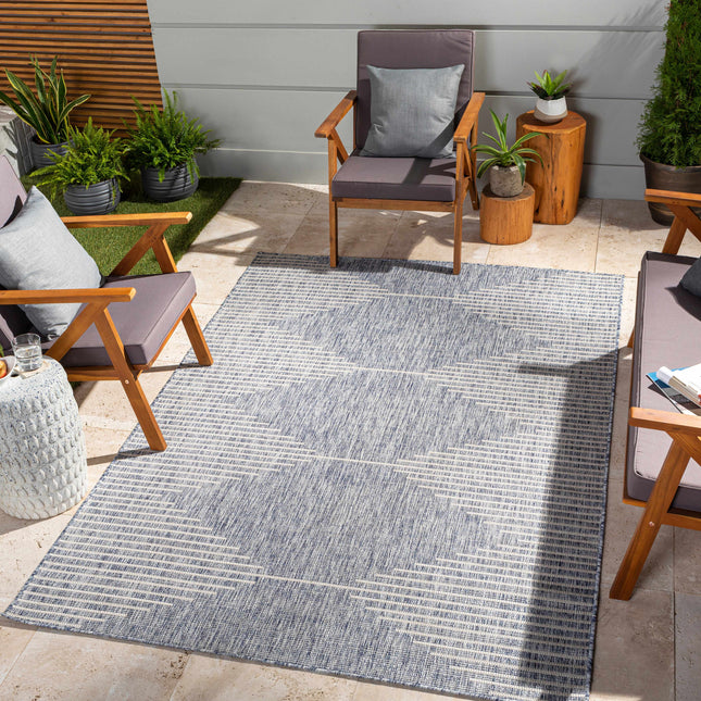 Stephan Blue Outdoor Rug Rugs TriadCommerceInc