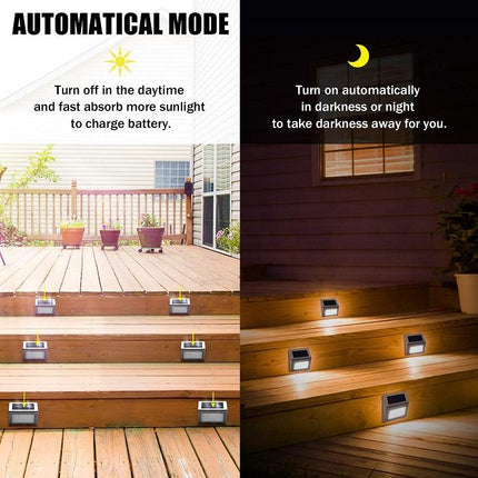 Stainless Steel LED Solar Stair Step Lights 2024 Model Home Decor > Lighting > Outdoor Lighting TriadCommerceInc
