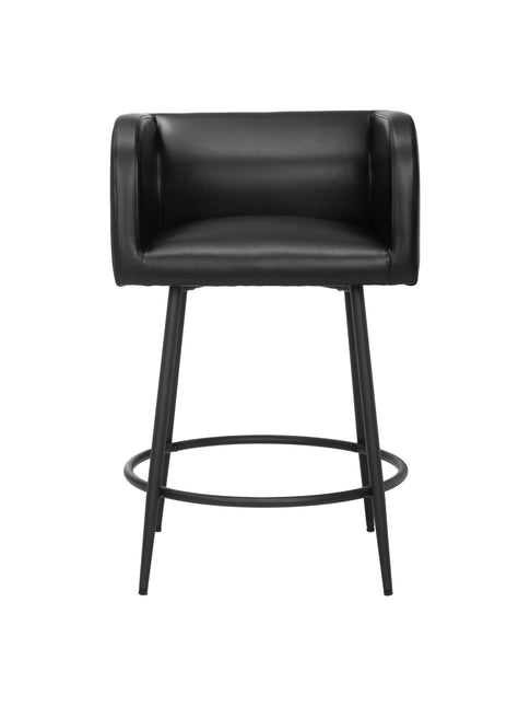 Horbat Counter Stool (Set of 2) Black Counter Stools TriadCommerceInc   