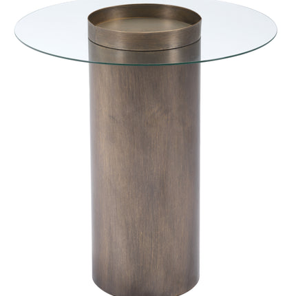 Emi End Table Antique Bronze Side Tables TriadCommerceInc   