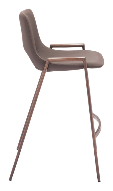 Desi Counter Stool (Set of 2) Brown & Walnut Counter Stools TriadCommerceInc   