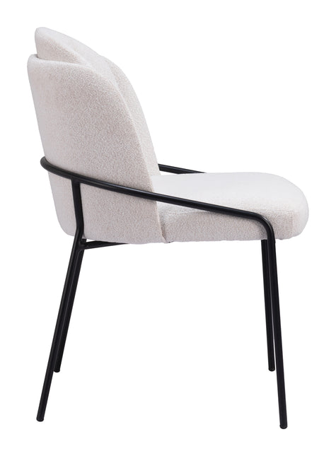 Jambi Dining Chair (Set of 2) Ivory Chairs TriadCommerceInc   