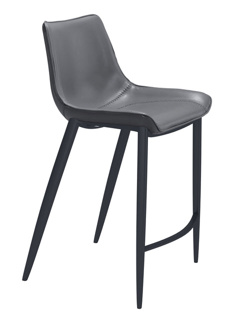 Magnus Counter Stool (Set of 2) Dark Gray & Black Counter Stools TriadCommerceInc Default Title  