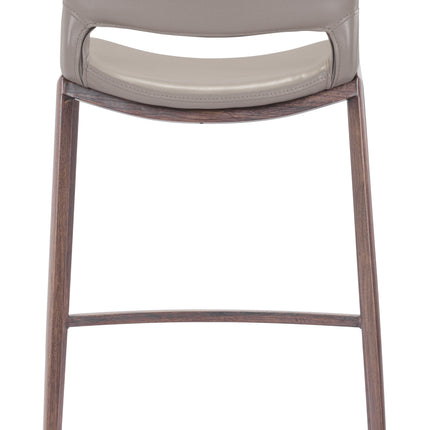 Ace Barstool (Set of 2) Brown & Walnut Barstools TriadCommerceInc   