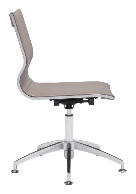 Glider Conference Chair Taupe Chairs TriadCommerceInc   