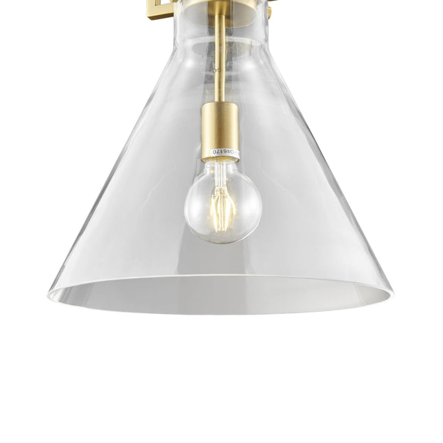Helios Crystal & Gold LED 1 light Pendant Pendants TriadCommerceInc   