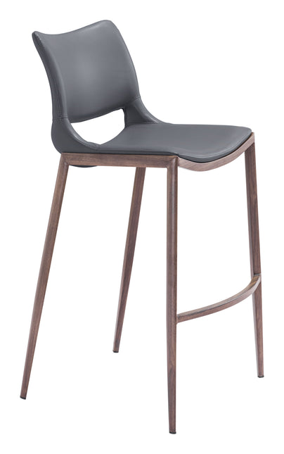 Ace Barstool (Set of 2) Dark Gray & Walnut Barstools TriadCommerceInc Default Title  
