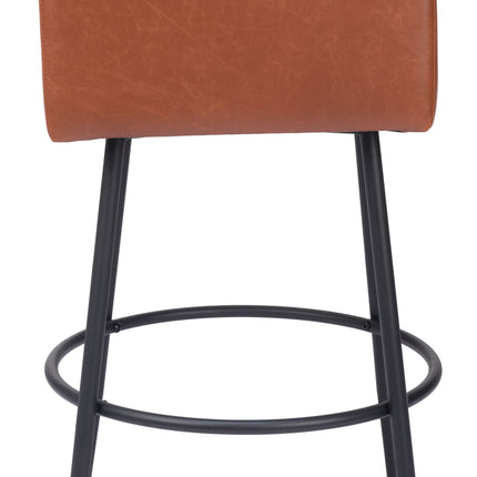 Horbat Barstool (Set of 2) Brown Barstools TriadCommerceInc   
